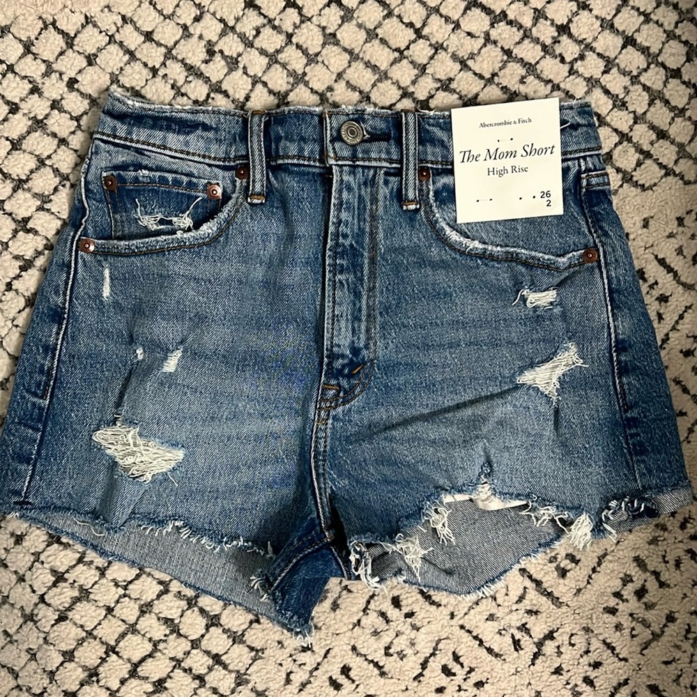 Abercrombie High Rise Mom Shorts